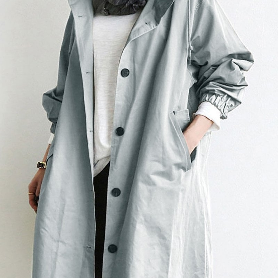 Lange Waterdichte Trenchcoat Voor Dames | Winter
