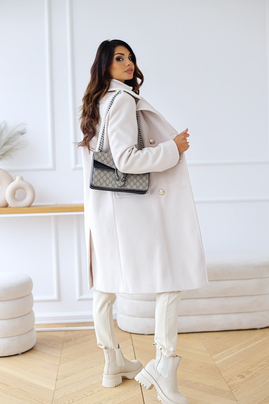 Adelynn | Dames Stijlvol Lange Losse Mantel | Elegante