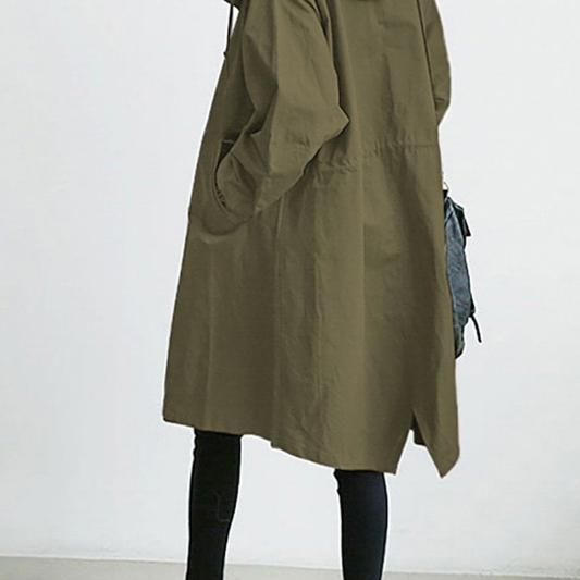 Lange Waterdichte Trenchcoat Voor Dames | Winter