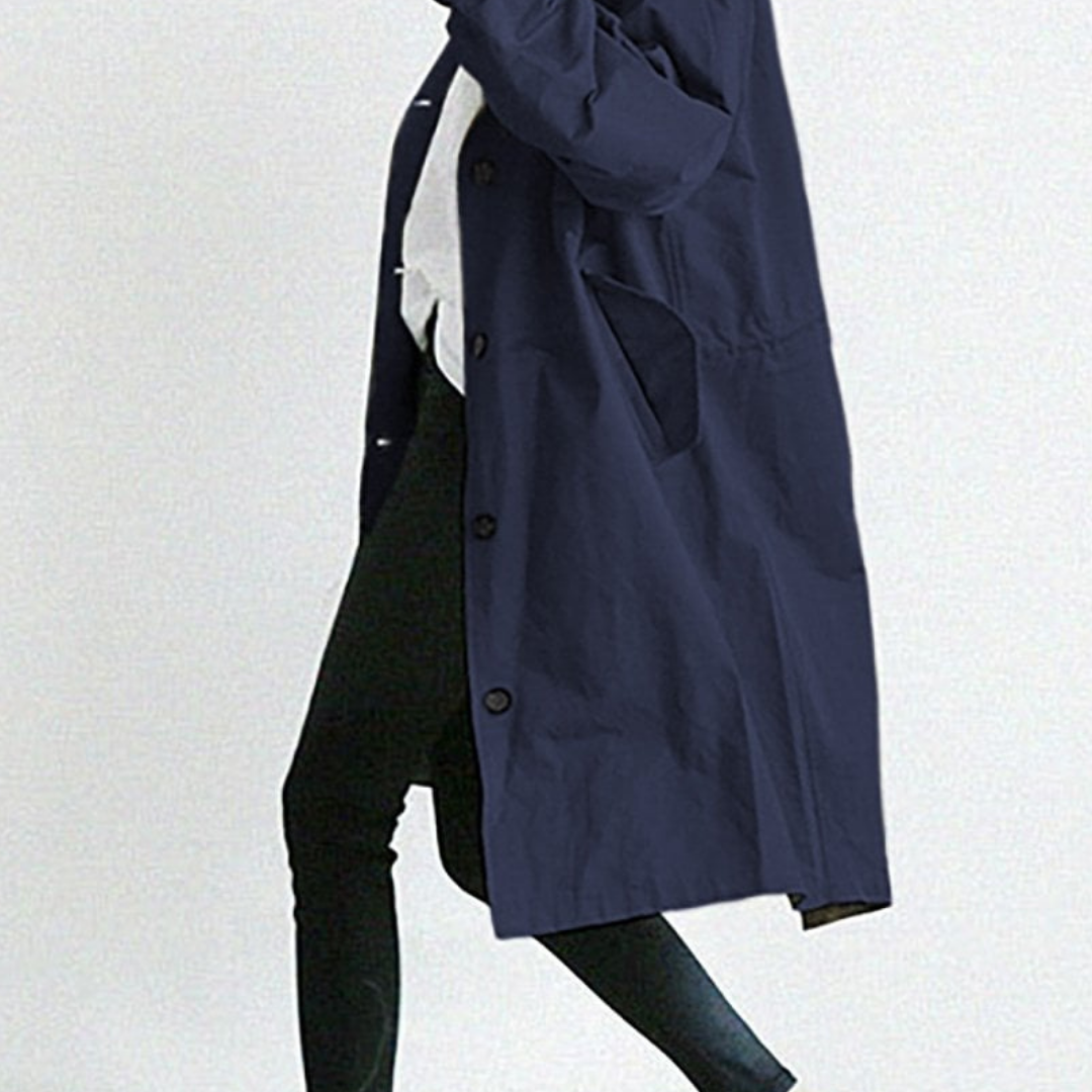 Lange Waterdichte Trenchcoat Voor Dames | Winter
