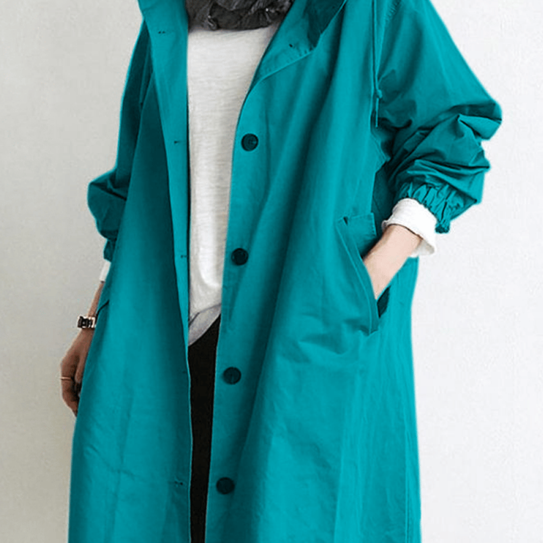 Lange Waterdichte Trenchcoat Voor Dames | Winter