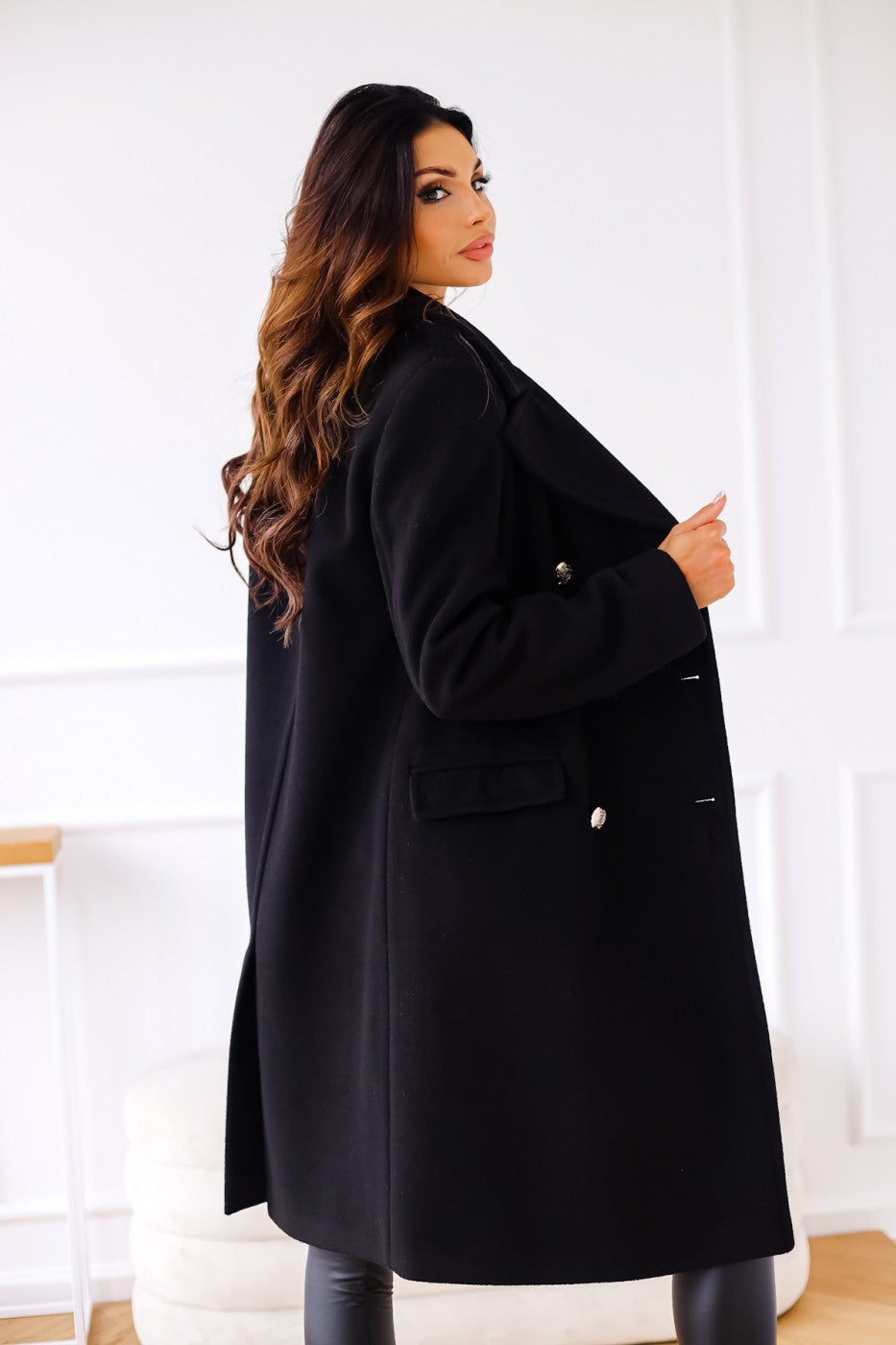 Adelynn | Dames Stijlvol Lange Losse Mantel | Elegante