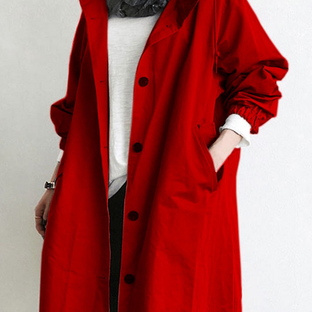 Lange Waterdichte Trenchcoat Voor Dames | Winter