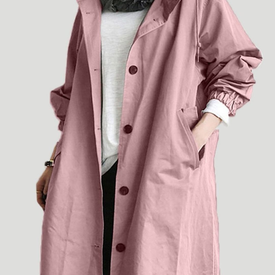 Lange Waterdichte Trenchcoat Voor Dames | Winter