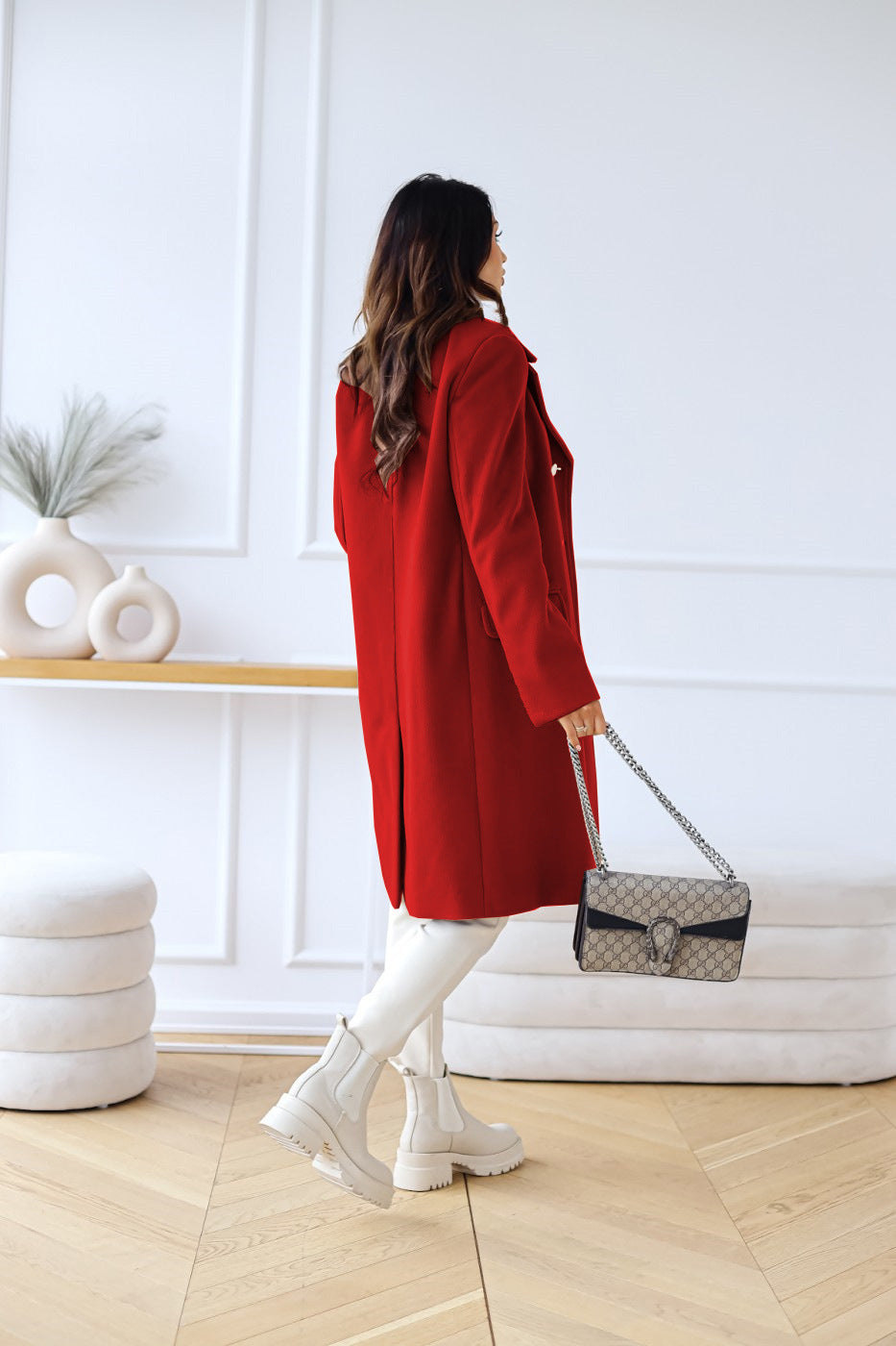 Adelynn | Dames Stijlvol Lange Losse Mantel | Elegante